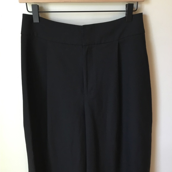 Club Monaco High Rise Wool Blend Wide leg Cropped Pant - Picture 6 of 9